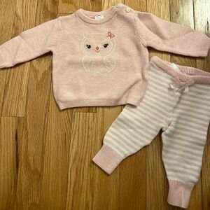 3 month baby girl winter outfit owl themed